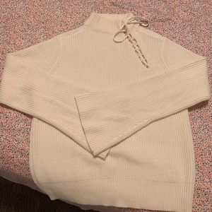 50% wool white sweater